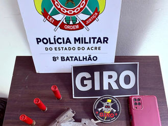 Polícia Militar apreende menor e arma de fogo em Sena Madureira