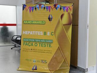 🟡 Fundhacre intensifica combate às hepatites com ação especial do Julho Amarelo: Testes rápidos, palestras e vacinação gratuita!