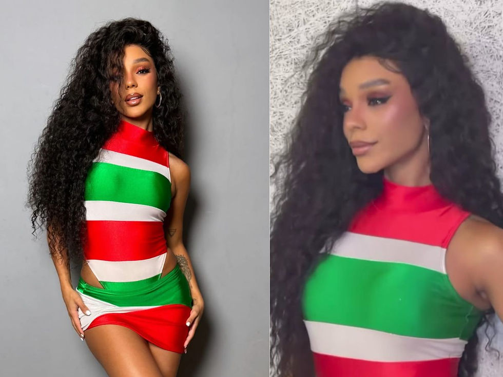 Brunna Gonçalves (Reprodução portal LeoDias/ montagem )
