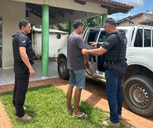Homem estava foragido e teria enviado mensagens ameaçadoras à vítima durante o período de fuga. Foto: cedida