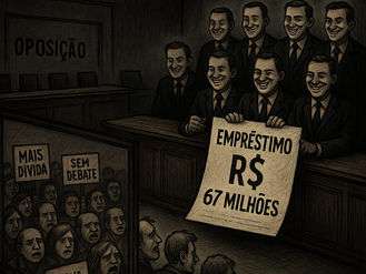 Acordão às escondidas: Aliados do prefeito aprovam sozinhos empréstimo de R$ 67 milhões e empurram dívida para o povo pagar
