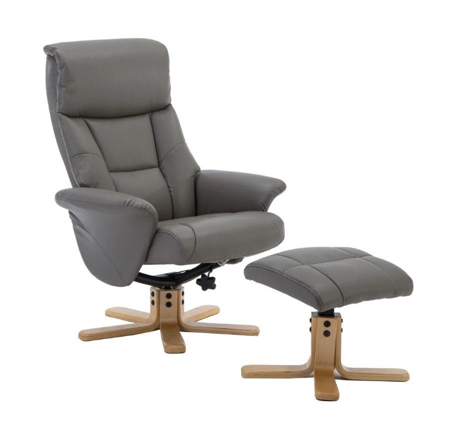 Thumbnail: Marseille Swivel Chair and Footstool