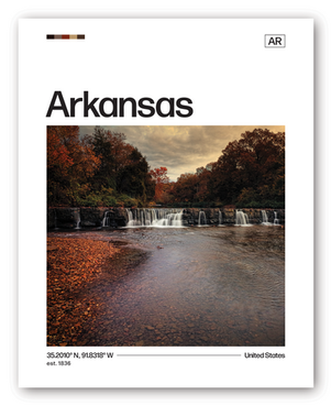 Minimalist State Poster - Arkansas