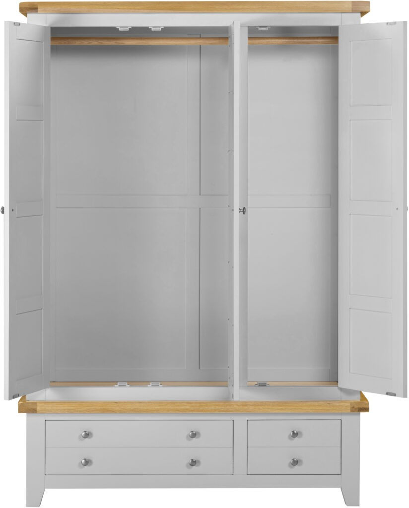 Thumbnail: William Pebble 3 Door 2 Drawer Robe