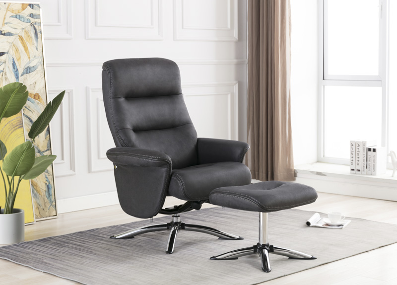 Arizona Swivel Chair and Footstool