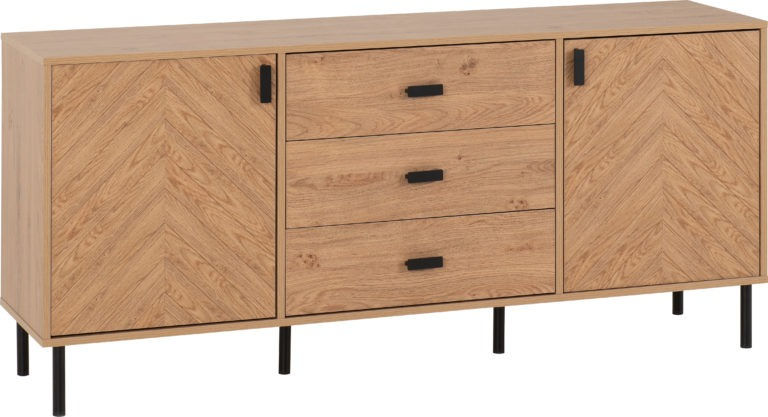 Thumbnail: Leeming 3 drawer 2 door sideboard