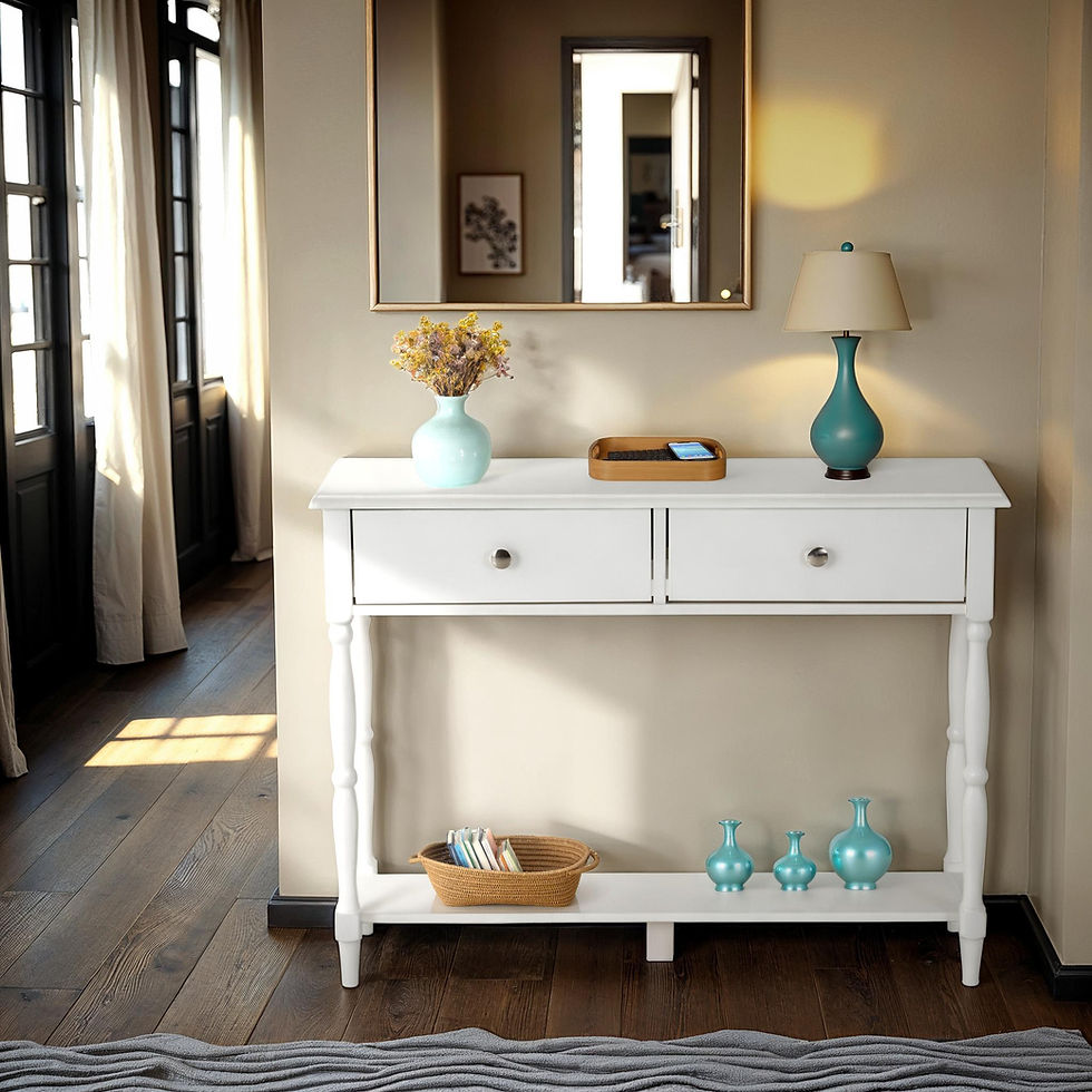 Thumbnail: Avon White Console Table