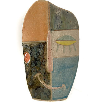 Vase masqué en grès