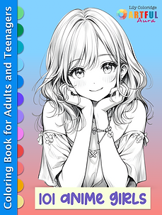 101 Anime Girls coloring book