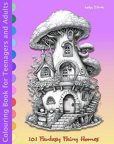 101 Fantasy Fairy Homes colouring book