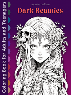 Dark Beauties Coloring Book