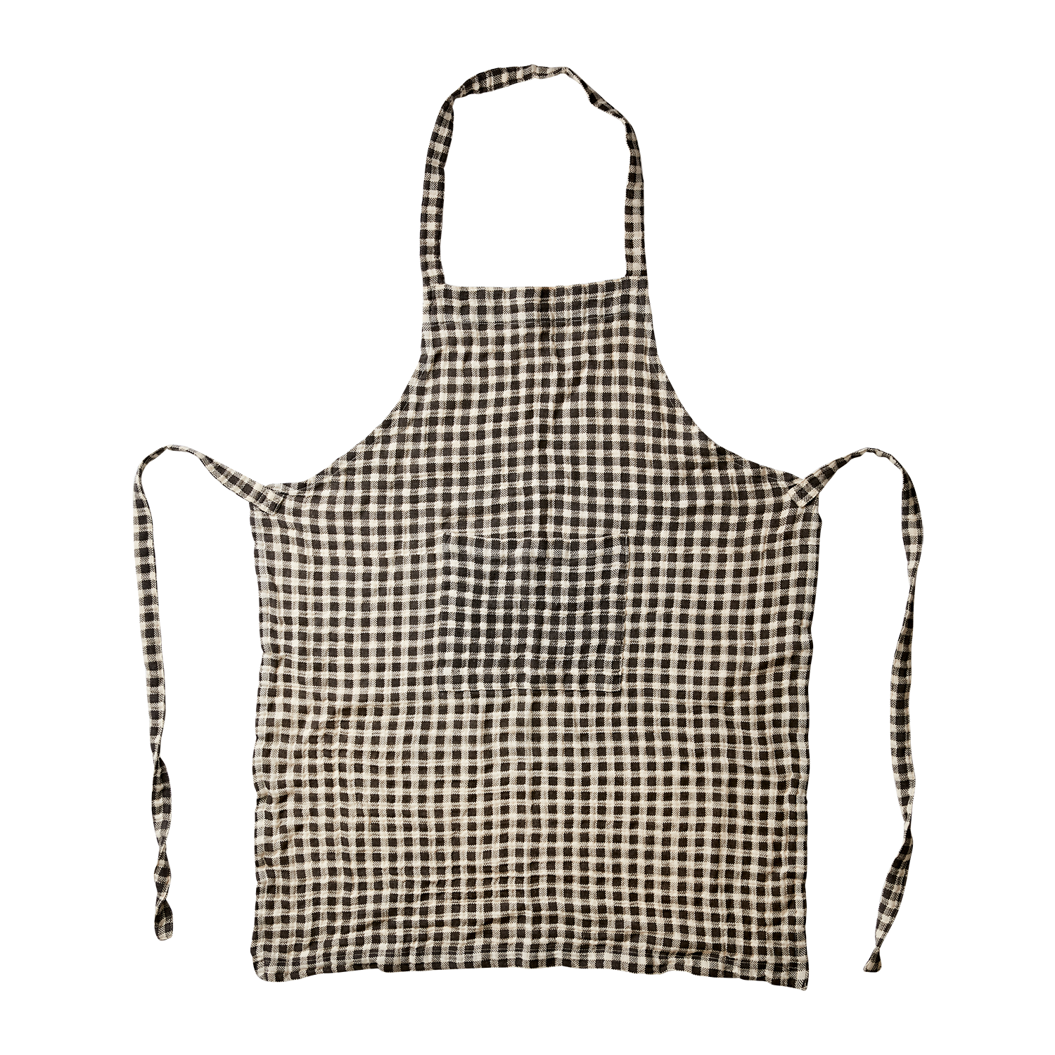 GULLI Förkläde, Mörkgrå/vit 070-768-01