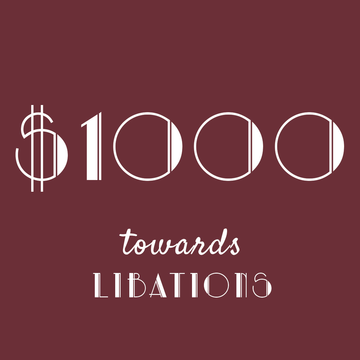 Stookey's Gift Card: $1000