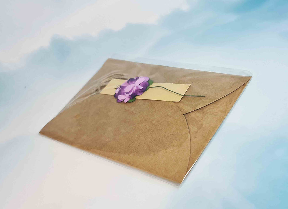 Thumbnail: Purple Floral Letter / Stationery Set – 4pcs