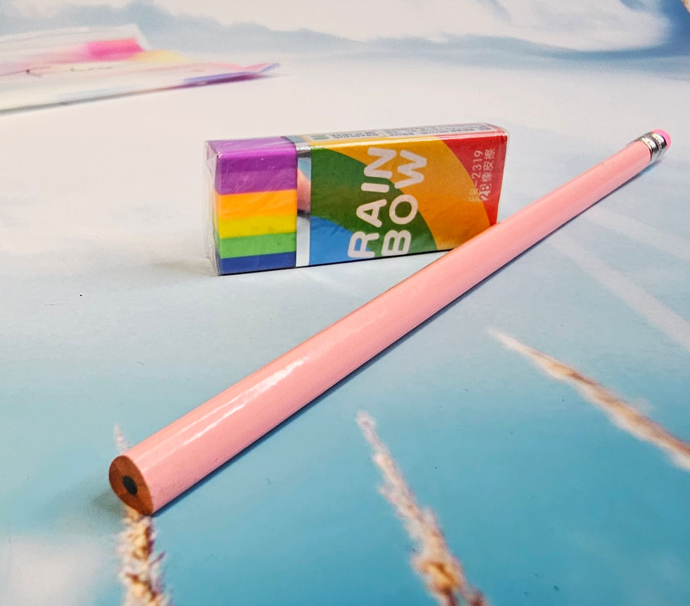 Thumbnail: Butterfly Summer Nature Vibes Stationery set – Ball pen/ HB Pencil/Eraser/Paper