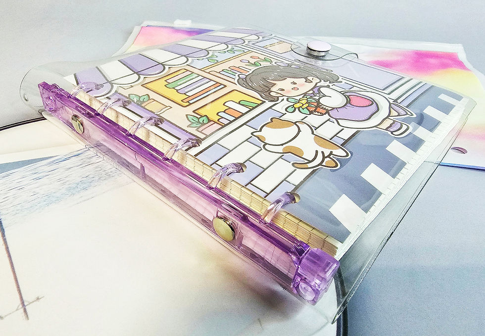 Thumbnail: Cute Kawaii Anime Flower Girl with Cat Japanese Kawaii Notebook/Jotter
