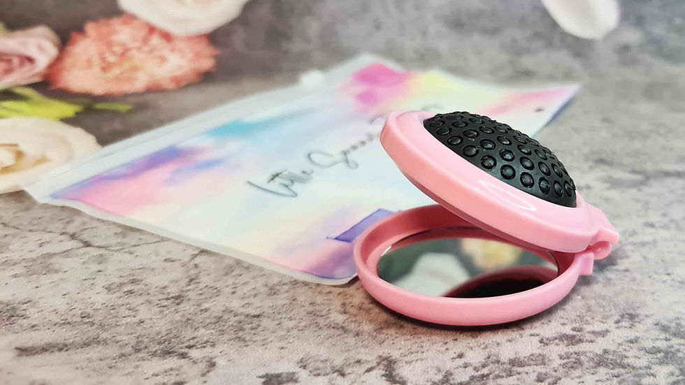 Thumbnail: Cloud and Rainbows Japanese Kawaii cute Hair Brush and Mirror