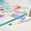 Thumbnail: Winter Solace Penguin Stationery set – Magic Eraser Pen / HB Pencil / Eraser/ St