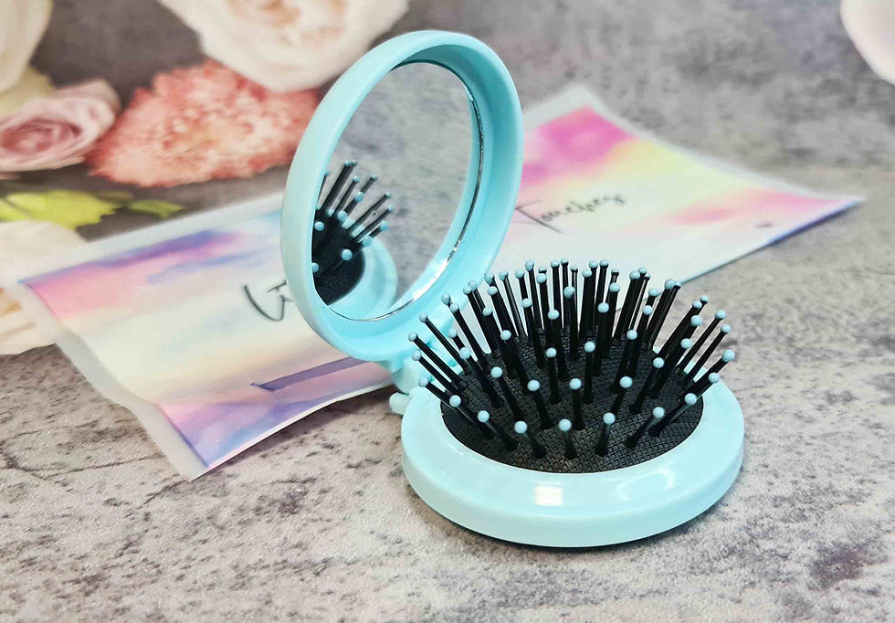 Thumbnail: Cute Bunny Japanese Kawaii Hair Brush and Mirror case