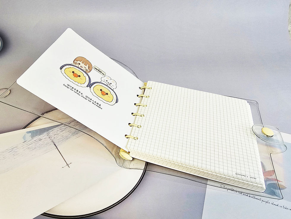 Thumbnail: Cute Kawaii Office Cow Girl with Bear Japanese Kawaii Notebook/Jotter