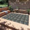 Thumbnail: Outdoor Chenille Rug with Artist's Print (0525) Blue Brown Aqua Pattern
