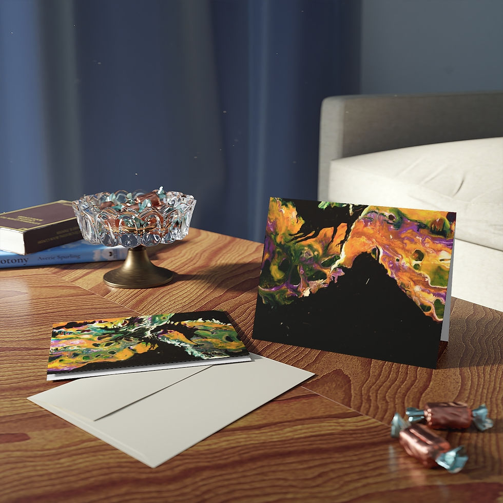 Thumbnail: Artist's print on Greeting cards Blank Inside (8, 16, and 24 pcs)(0166)