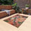 Thumbnail: Outdoor Rug with Artist's Print (0541) Pink Green Beige