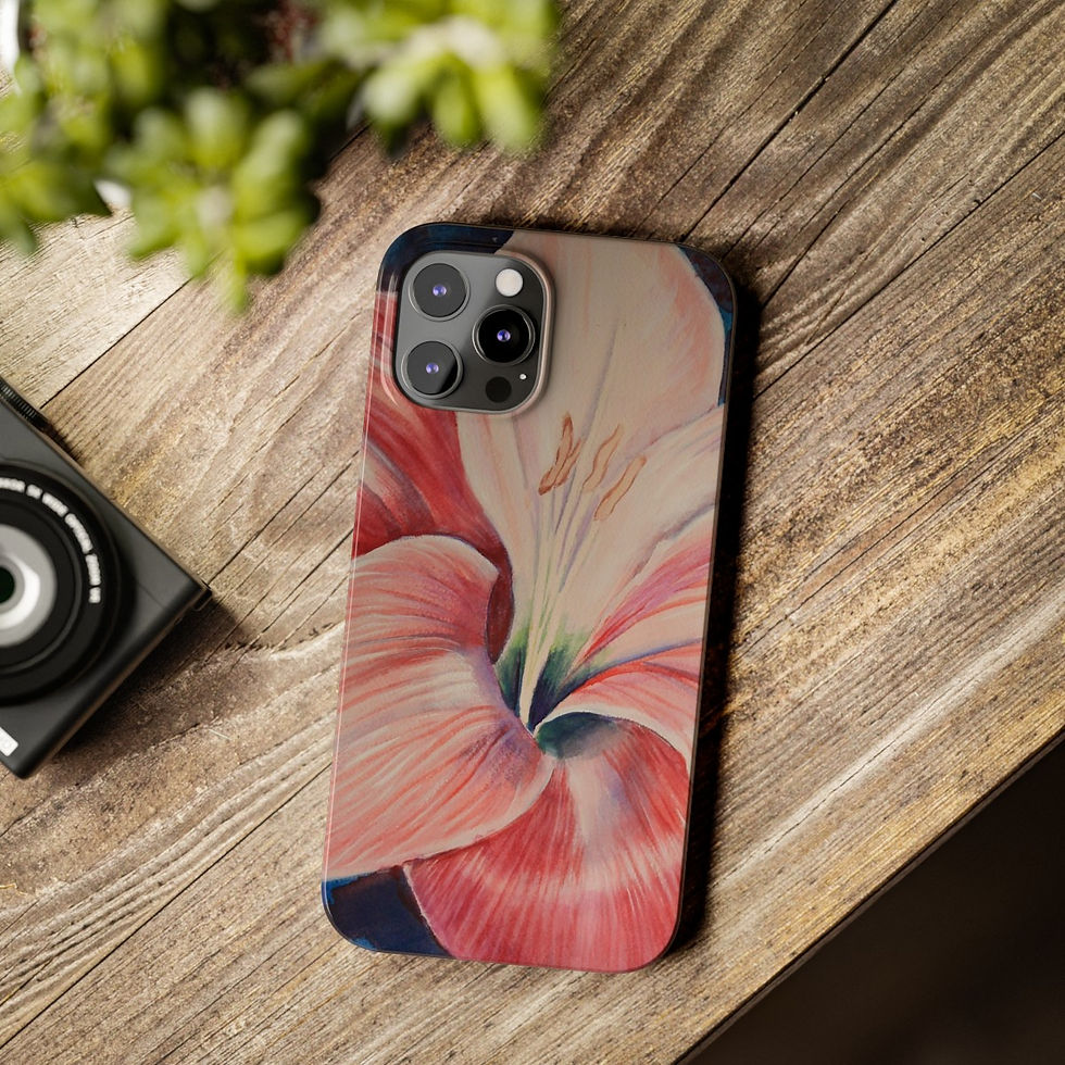 Thumbnail:   Artist print Amaryllis on  Slim Phone Cases  (Iphone versions) (0410)
