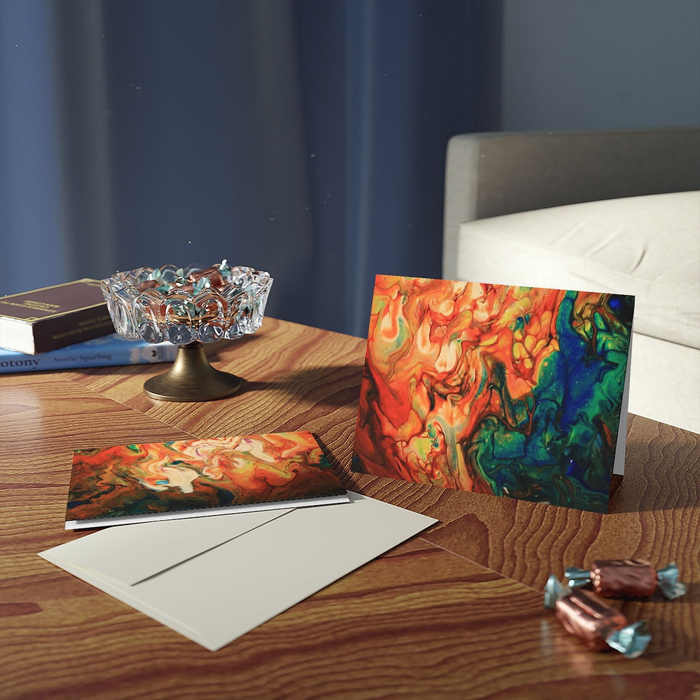 Thumbnail: Artist's print on Greeting cards (Thank you so very much)  (8, 16, 24 pcs)(0158)