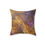 Thumbnail: Square Pillow - Gold Purple Orang Black Abstract Design (0533)