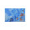 Thumbnail: Outdoor Chenille Rug with Artist's Print (0610) Pastel Blue and light brown