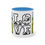 Thumbnail: Two-Tone 11 oz Coffee Mug (Love Camping-01) & Artist's Colorado print (0572)
