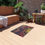 Thumbnail: Outdoor Rug with Artist's Print (0537) Yellow Blue Rose