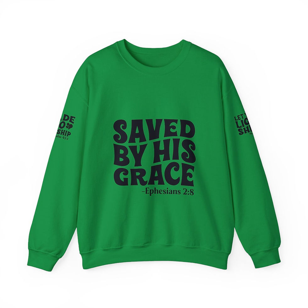 Thumbnail: Saved by his Grace Unisex Heavy Blend™ Crewneck Sweatshirt