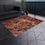 Thumbnail: Outdoor Rug with Artist's Print (0538) Red Brown Yellow Beige
