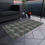 Thumbnail: Outdoor Chenille Rug with Artist's Print (0525) Blue Brown Aqua Pattern