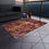 Thumbnail: Outdoor Rug with Artist's Print (0538) Red Brown Yellow Beige