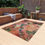 Thumbnail: Outdoor Rug with Artist's Print (0541) Pink Green Beige