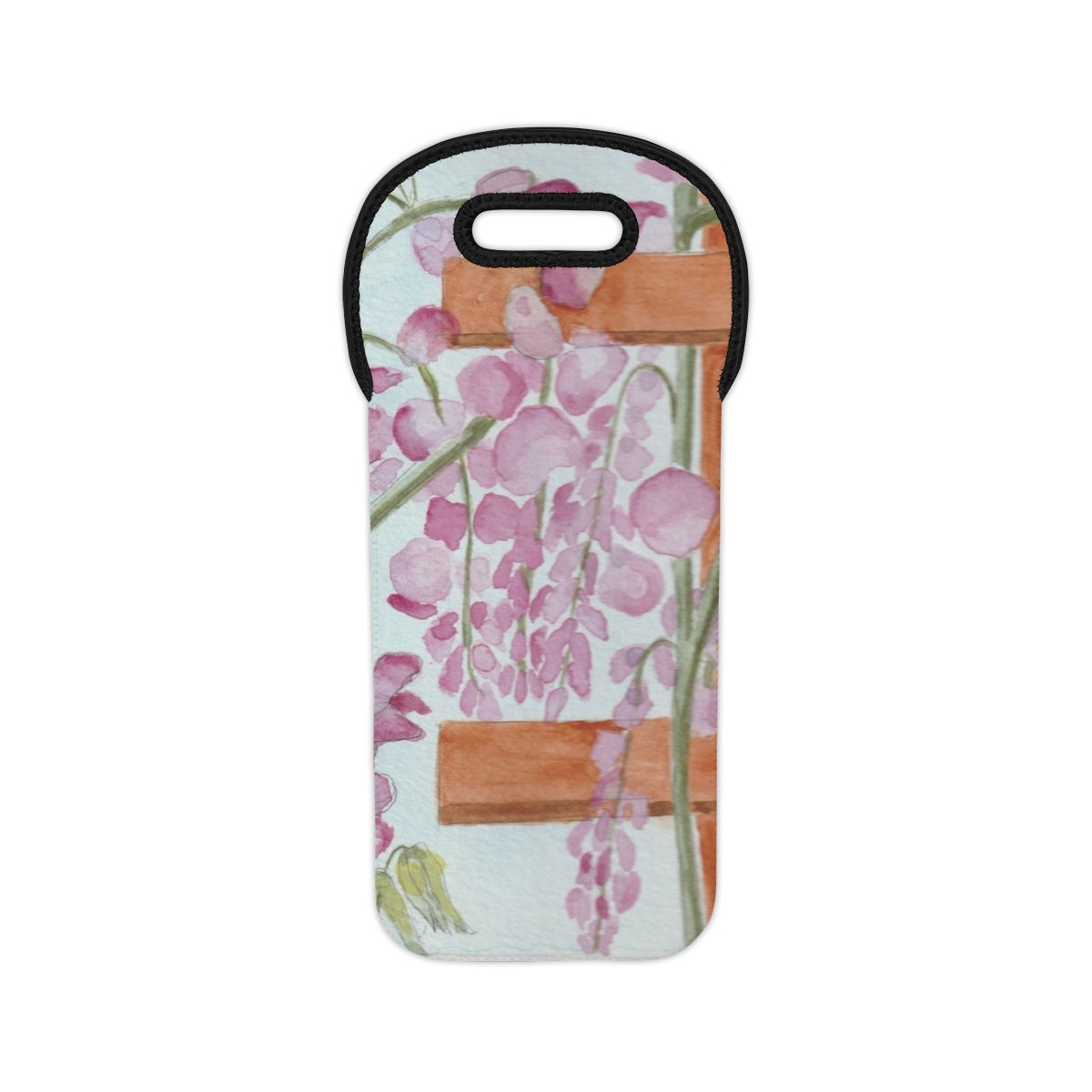 Artist's print on Wine Tote Bag (0094) Wisteria
