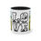 Thumbnail: Two-Tone 11 oz Coffee Mug (Love Camping-01) & Artist's Colorado print (0572)