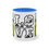 Thumbnail: Two-Tone 11 oz Coffee Mug (Love Camping-01) & Artist's Colorado print (0572)