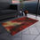 Thumbnail: Outdoor Rug with Artist's Print (0450) Red Black white