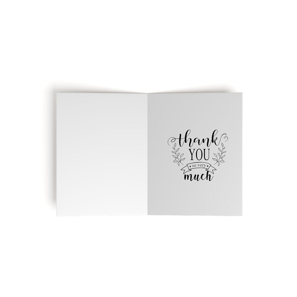 Thumbnail: Artist's print on Greeting cards  - Thank you so very much (8, 16, 24 pcs)(0159)