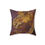 Thumbnail: Square Pillow - Gold Purple Orang Black Abstract Design (0533)