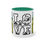 Thumbnail: Two-Tone 11 oz Coffee Mug (Love Camping-01) & Artist's Colorado print (0572)