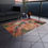 Thumbnail: Outdoor Rug with Artist's Print (0541) Pink Green Beige