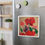Thumbnail: Artist's print on Custom Die-Cut Magnets (0150) (Pansies)