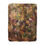 Thumbnail: Sherpa Fleece Blanket with Artists print(0536) in gold green brown and pink