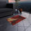 Thumbnail: Outdoor Rug with Artist's Print (0450) Red Black white