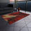 Thumbnail: Outdoor Rug with Artist's Print (0450) Red Black white